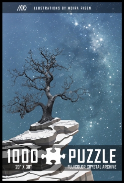 1000-piece-jigsaw-puzzle-starry-night-sky-winter-snow-cliff-tree